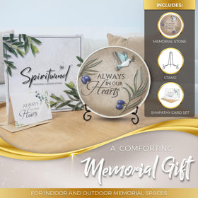 Spiritwind packaged memorial stone in premium gift box for a refined unboxing experience.