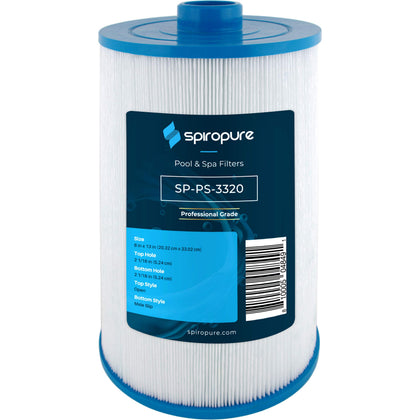 SpiroPure cartridge close-up showing durable media for clear spa water.