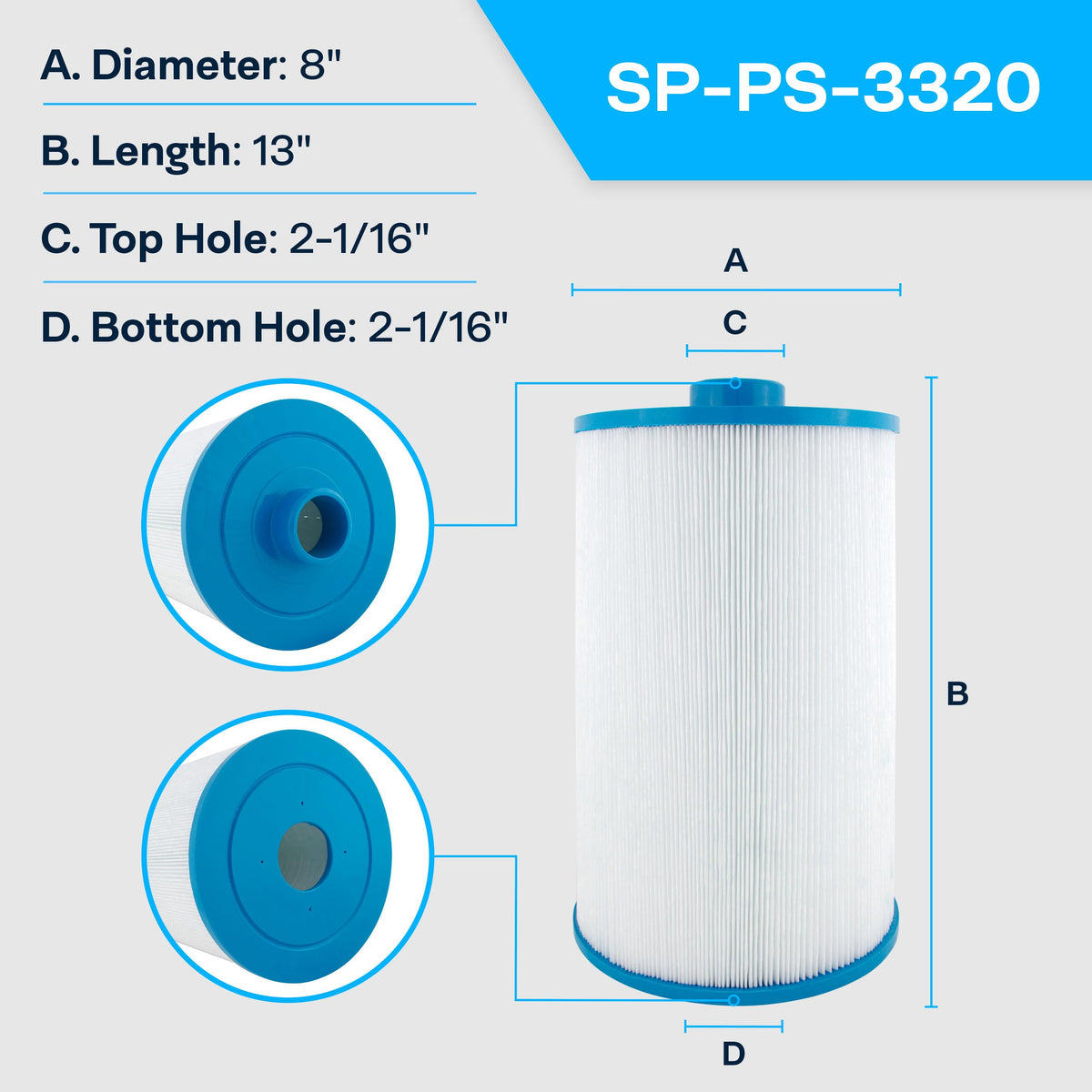 SpiroPure filter in use in a hot tub for steady water flow.