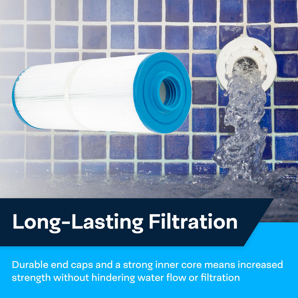 SpiroPure filter bottom 2 inch SAE thread for secure attachment