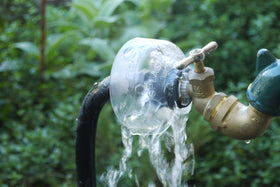 Splash Guppie 2-pack fits multiple spigots around the yard
