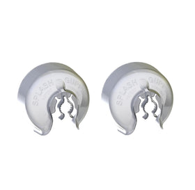 Splash Guppie on a spigot prevents water spray during hose use