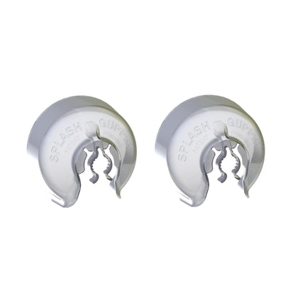 Splash Guppie on a spigot prevents water spray during hose use