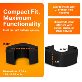 Splash N Color compact spacer measures 2.38 x 1.61 x 1.00 inches for tight spaces.