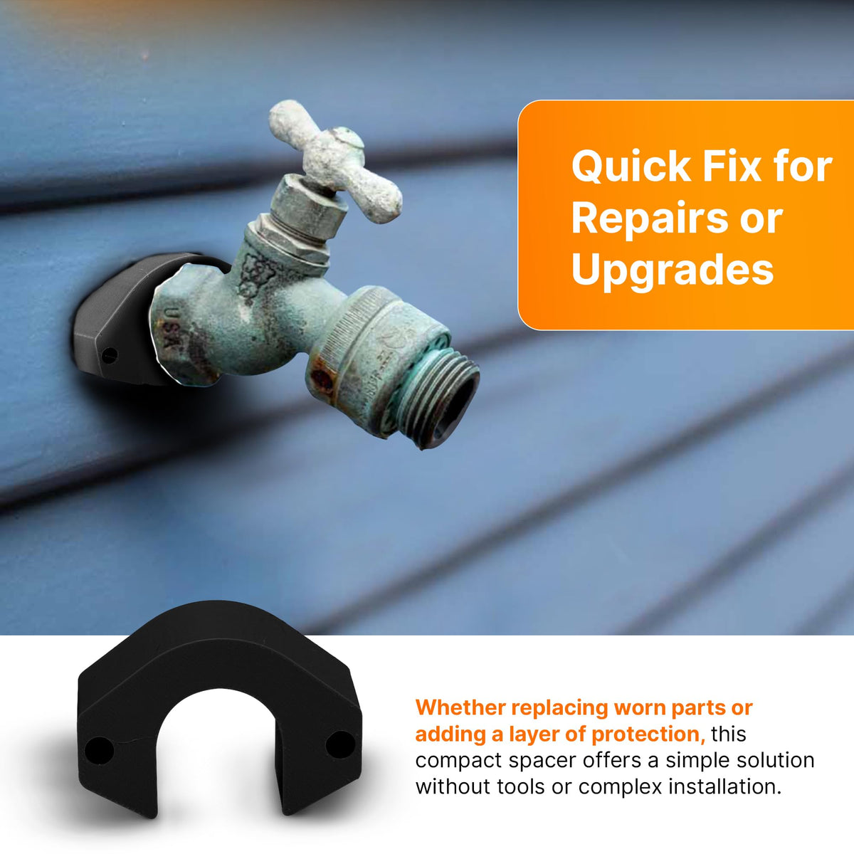 Splash N Color PETG-printed spacer for robust strength and durability.
