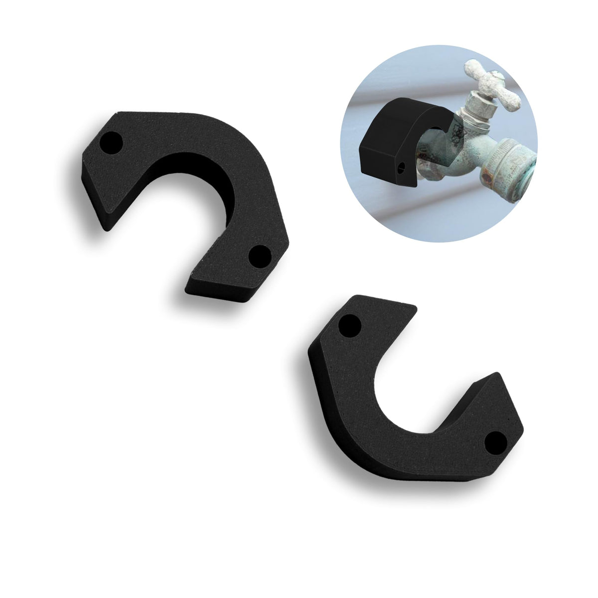 Splash N Color spigot extender spacer enables seamless hose extensions.