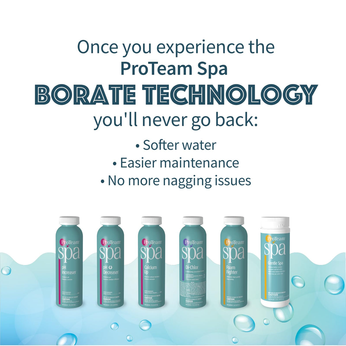 SplashWiz ProTeam Alkalinity Up water clarity closeup hints at clearer spa experiences
