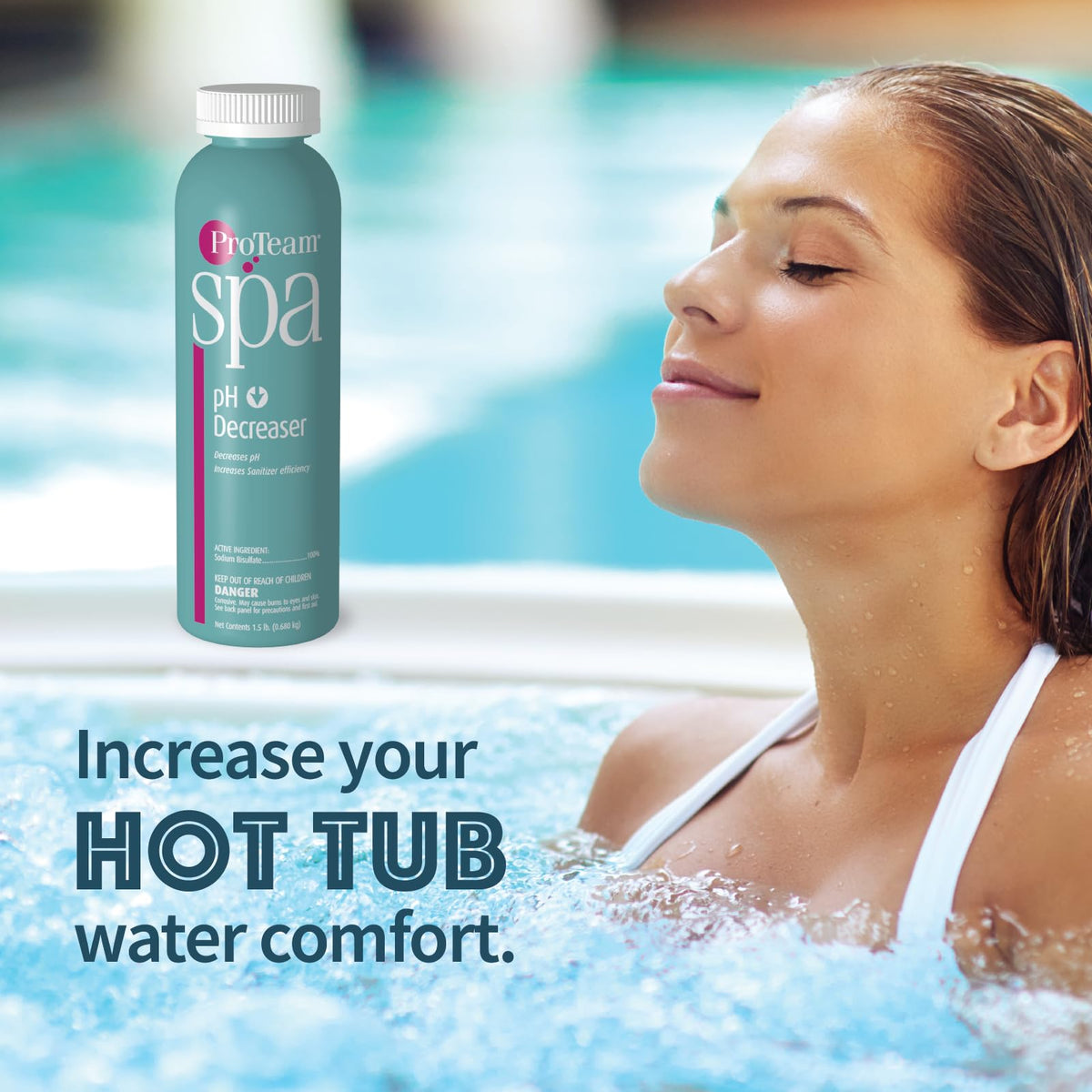 SplashWiz pH balance supports sanitizer effectiveness in hot tubs