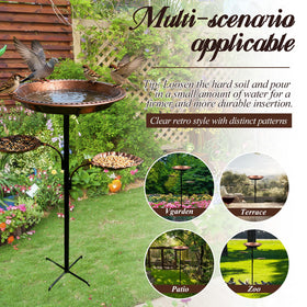 SPOKKI dual-function bath and feeder for outdoor gardens.