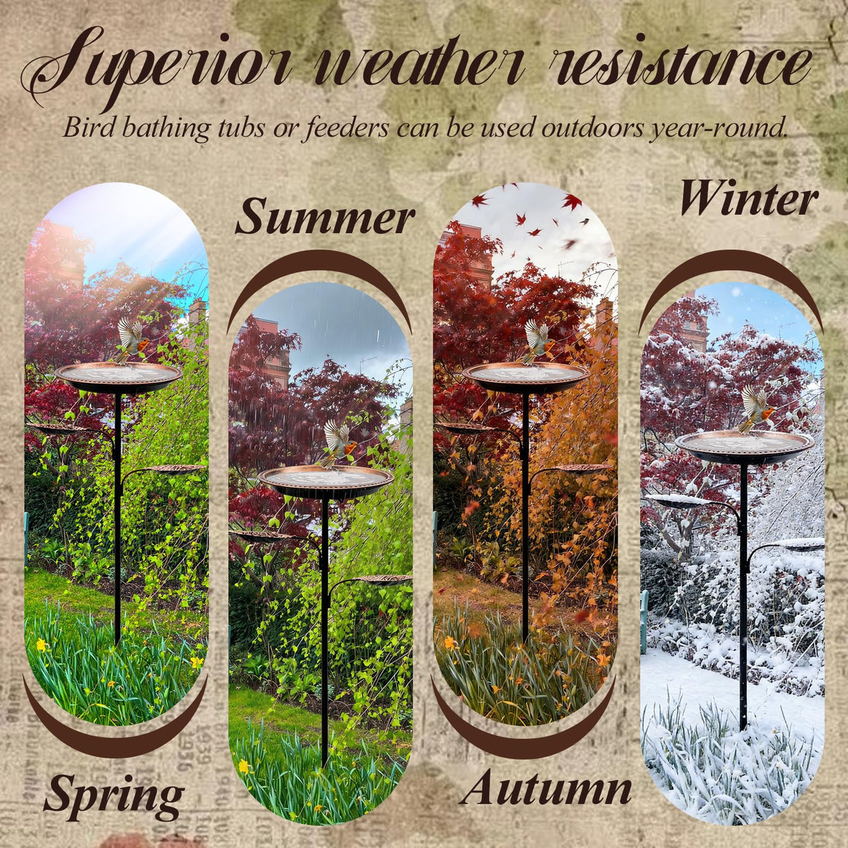 SPOKKI weatherproof rustproof design supports outdoor use in varying climates.