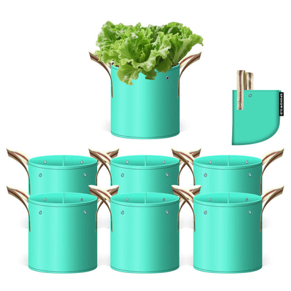 SPONDWILD potato grow bag front view for compact patio gardening