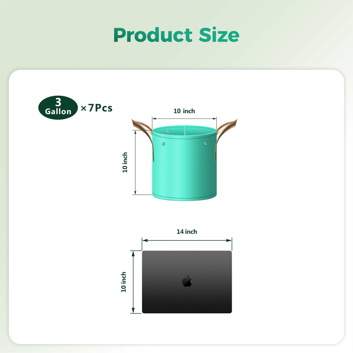 SPONDWILD potato grow bag side view showing portability for balcony use