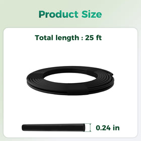 SPONDWILD UV-protected black drip hose ideal for outdoor use.
