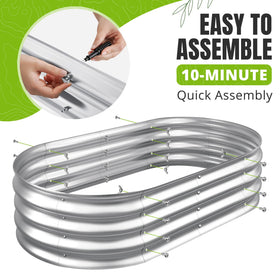 Sponvatt galvanized metal walls emphasize rust-proof durability for all seasons.