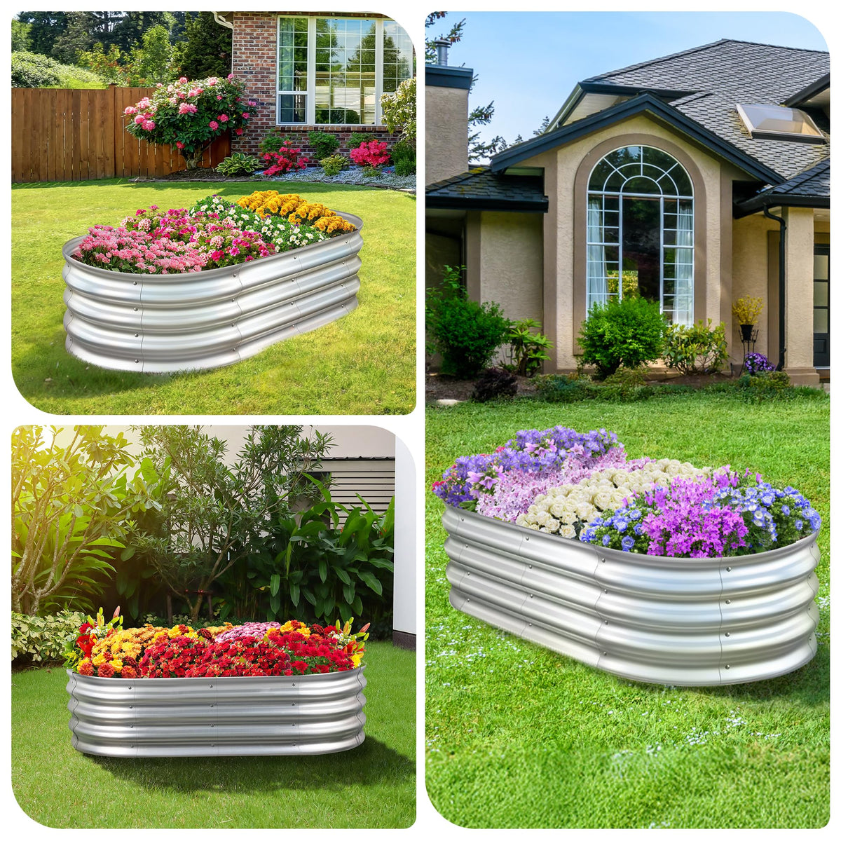 Sponvatt garden bed in a home patio setting showcases versatile planting options.