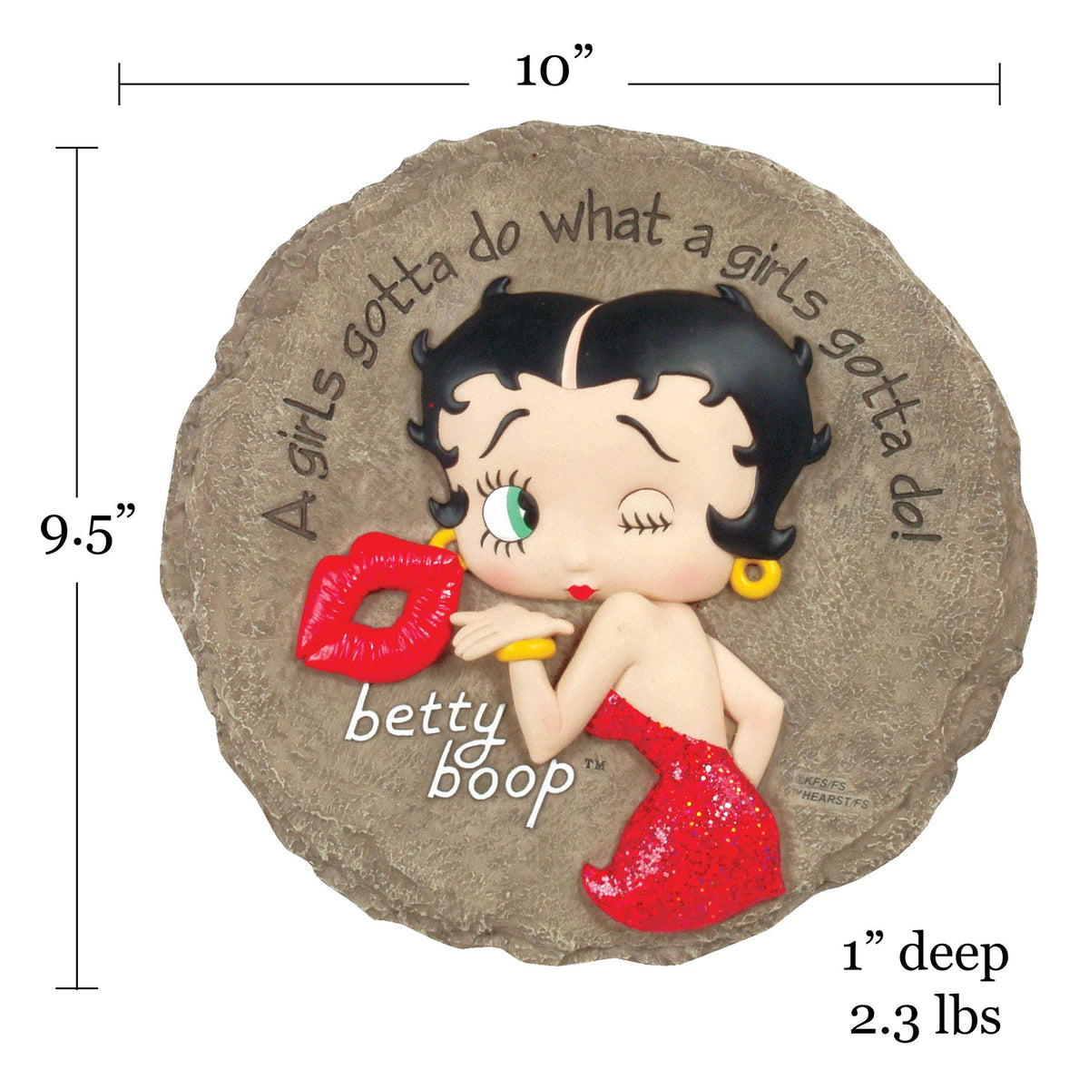 Versatile stepping stone or wall plaque for greeting guests at the doorstep.