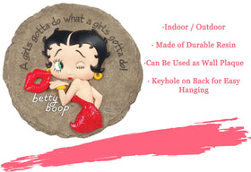 Hand-painted Betty Boop details brighten any home or garden.