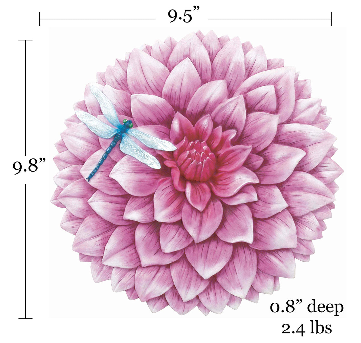 Spoontiques Dahlia Stepping Stone along a walkway design idea