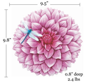 Spoontiques Dahlia Stepping Stone along a walkway design idea