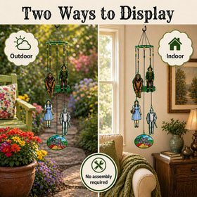 Spoontiques decorative chime enhances curb appeal with whimsical Oz-inspired details.