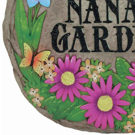 Spoontiques Nana's Garden stone measures 9-5/8 inches for versatile placement