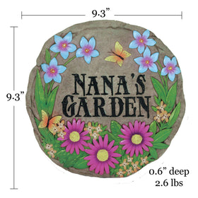 Versatile stepping stone doubles as a wall plaque with included hardware