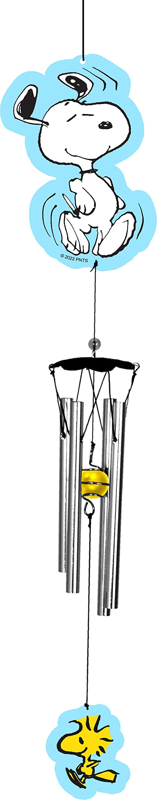 Spoontiques Snoopy wind chime for outdoor garden decor with soothing tones