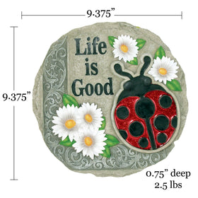 Spoontiques Wall plaque option keeps art visible on patios and fences.