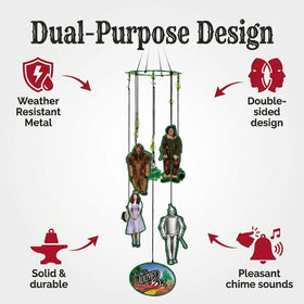 Spoontiques wind chime in patio setting delivers gentle outdoor melody with budget-friendly charm.