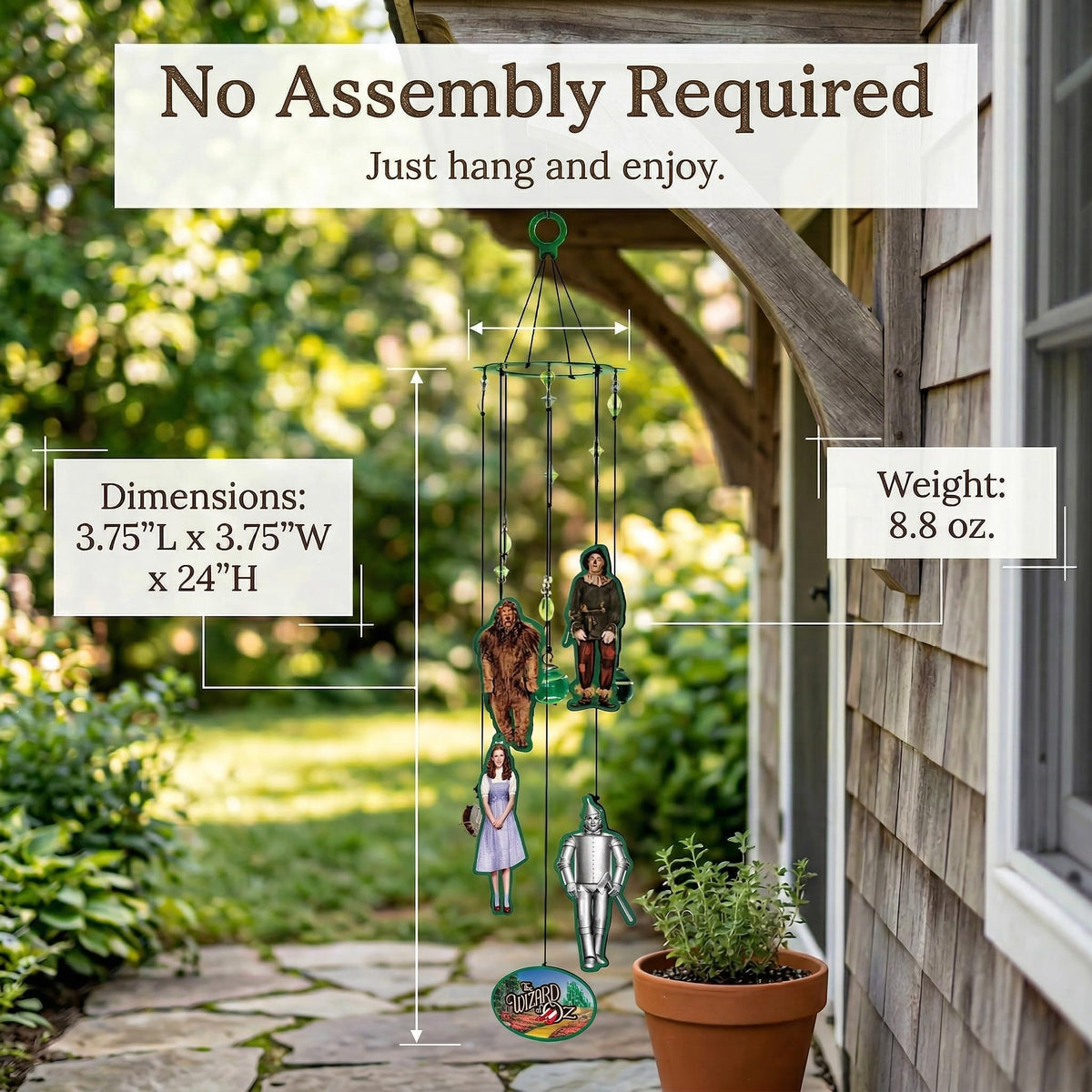Spoontiques outdoor chime brings soothing soundscape to yard, patio, or porch.