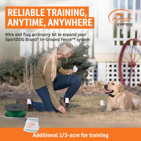 SportDOG SDF-WF boundary flags guide training and marking during setup.