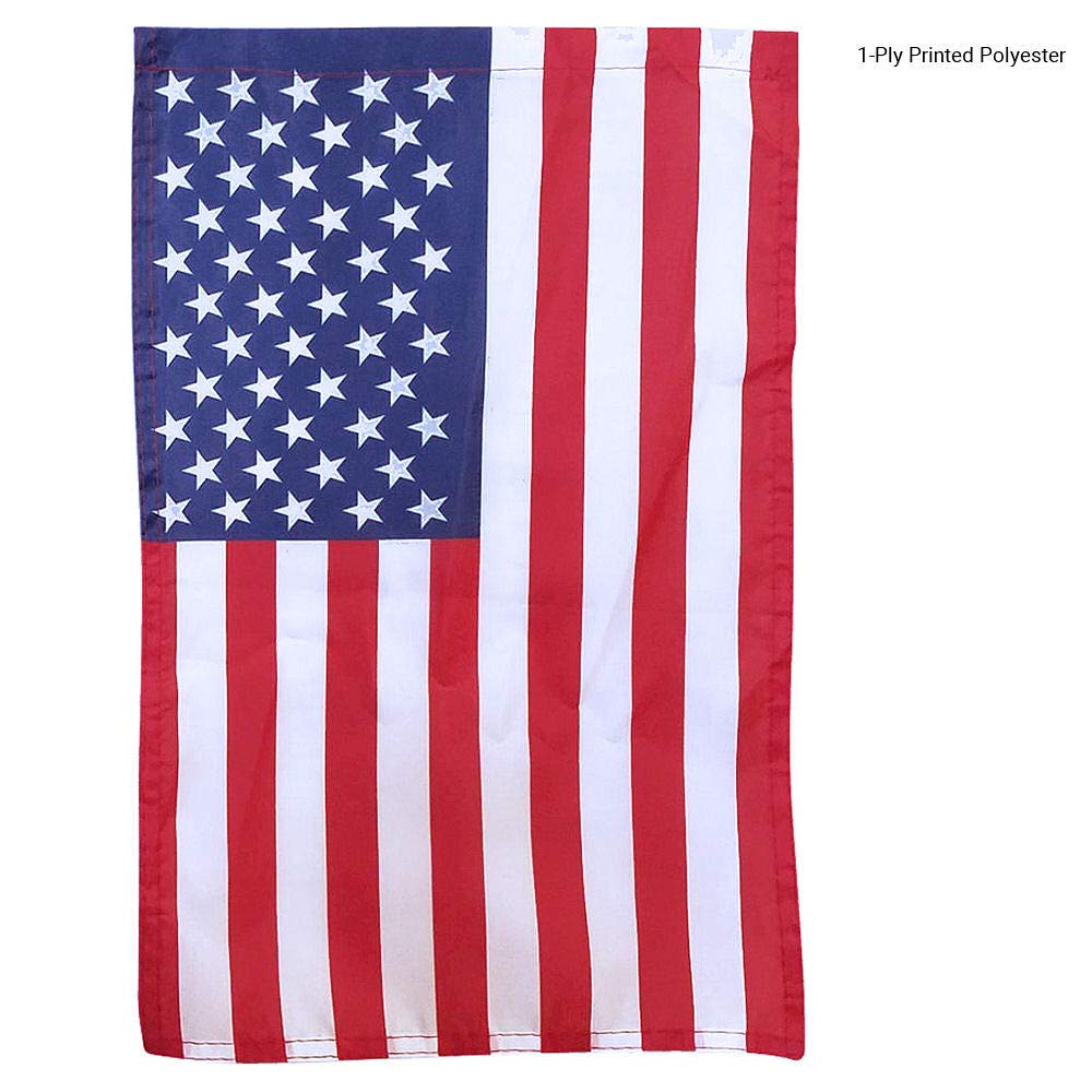 Sports Flags Pennants Company double-stitched border flag designed for durable garden use.
