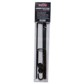 Stand stands 40 inches tall with a 17-inch crossbar for visibility