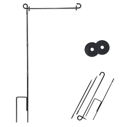 Sports Flags Pennants Company garden flag stand in powder-coated steel resists rust outdoors