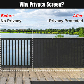  SPORTYOUTH 3 ft by 50 ft privacy screen stretched along fence line