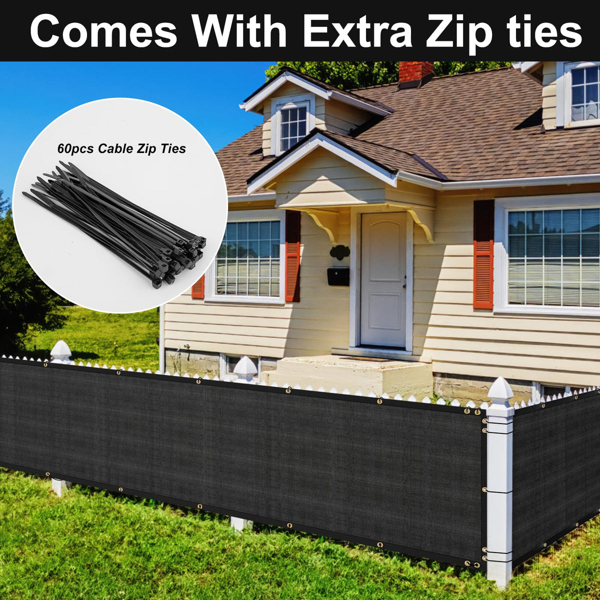 Privacy screen on deck or patio offering visual separation and shade