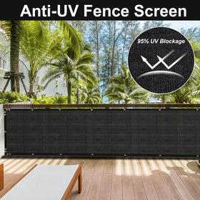 Outdoor SPORTYOUTH privacy screen shown on balcony or garden fence