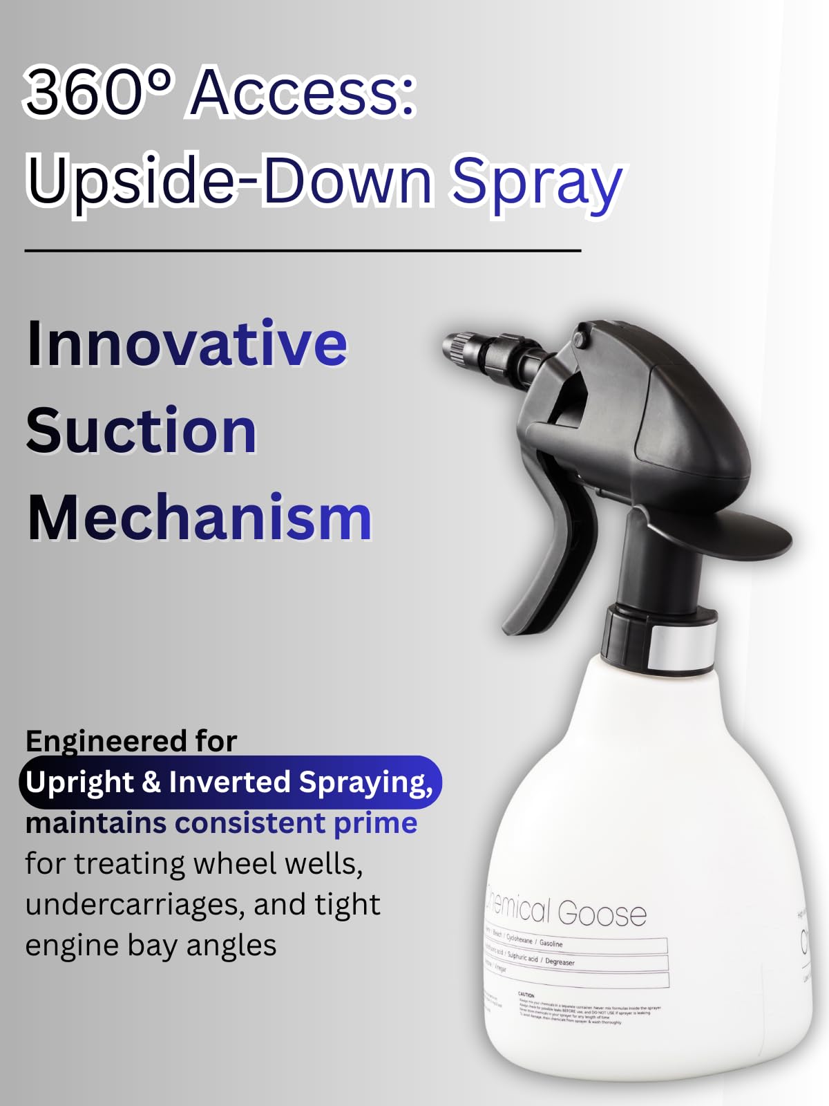 Sprayers Plus 803 wide-mouth fill makes refilling quick and easy.