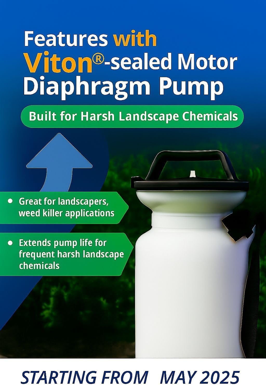 Sprayers Plus YT25E adjustable brass nozzle enables precise mist and jet settings.