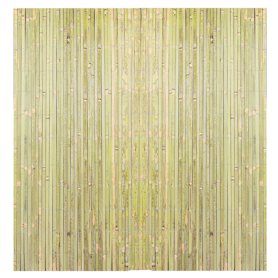 Sprigra bamboo slat fence outdoor installation enhances privacy and airflow.