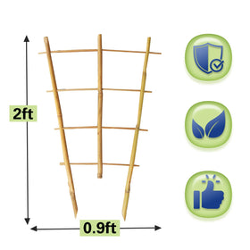 Sprigra Bamboo Trellis side view showing sturdy lattice for growth