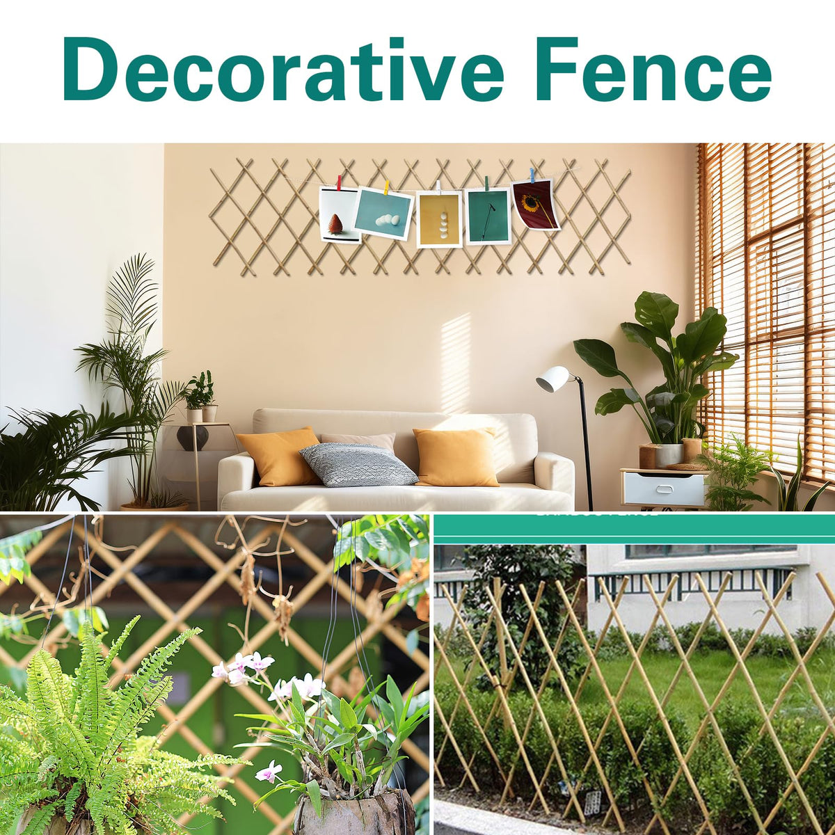 Sprigra trellis doubles as decorative yard fence and party backdrop.