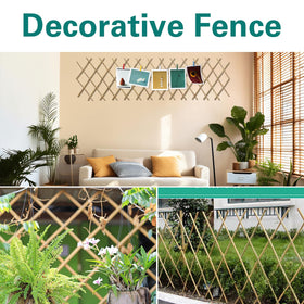 Sprigra trellis doubles as decorative yard fence and party backdrop.