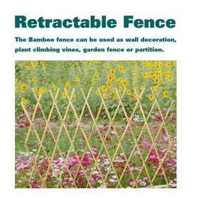Sprigra bamboo fence suitable for garden, patio, and backyard edging.