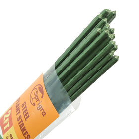 Sprigra 24-inch plant stake close-up showing a sturdy steel core for reliable garden support.