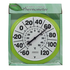 Springfield bold black numbers on white dial for fast temperature checks.