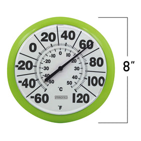 Springfield thermometer showing a clear protective lens for quick yard reads.