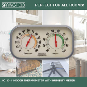 Springfield Color Track dual gauge on desk with flip-out stand for easy viewing.