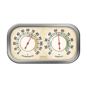 Springfield Color Track humidity meter dial displayed on wall for quick readings.