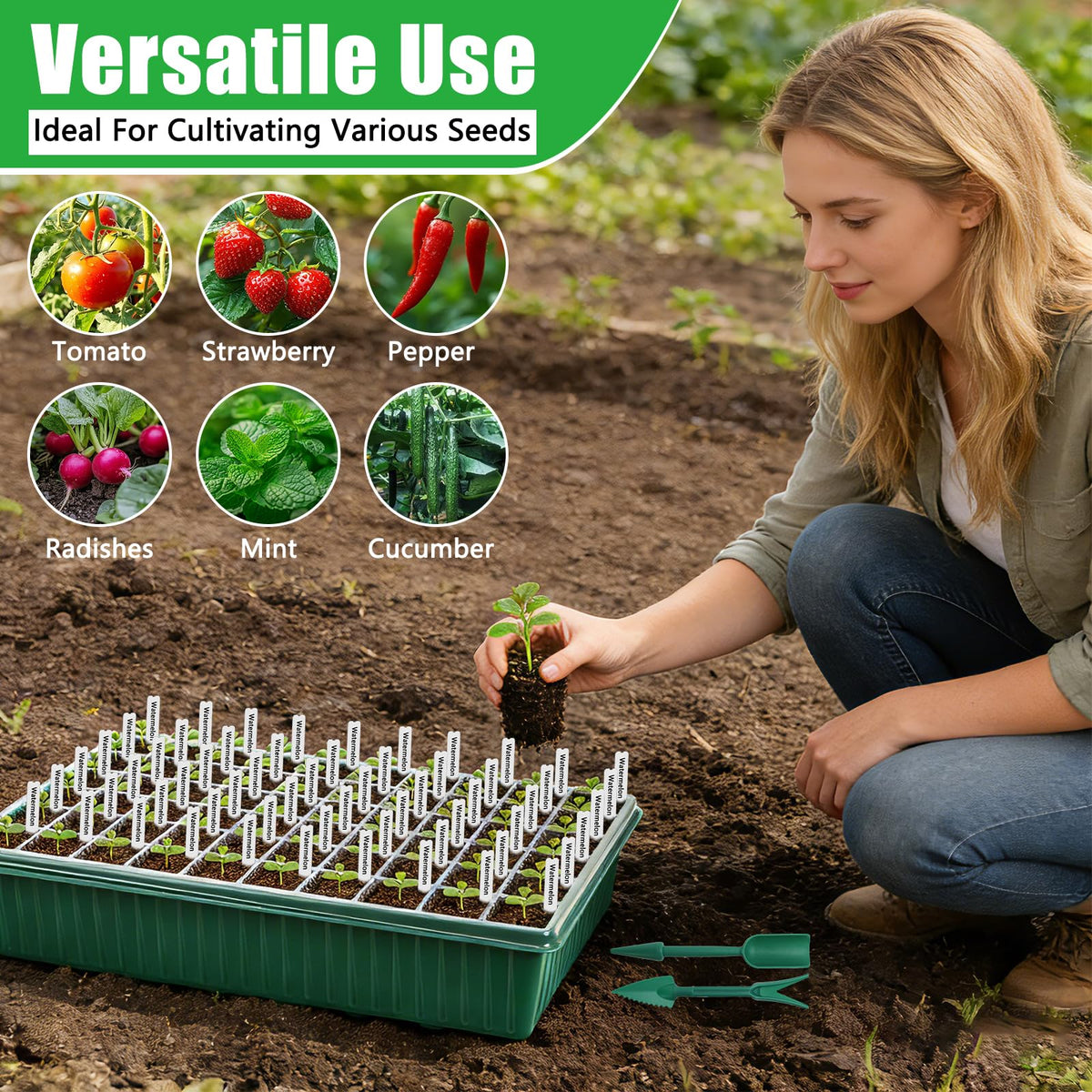 SprintGy seed starting kit with bases and accessories for easy gardening